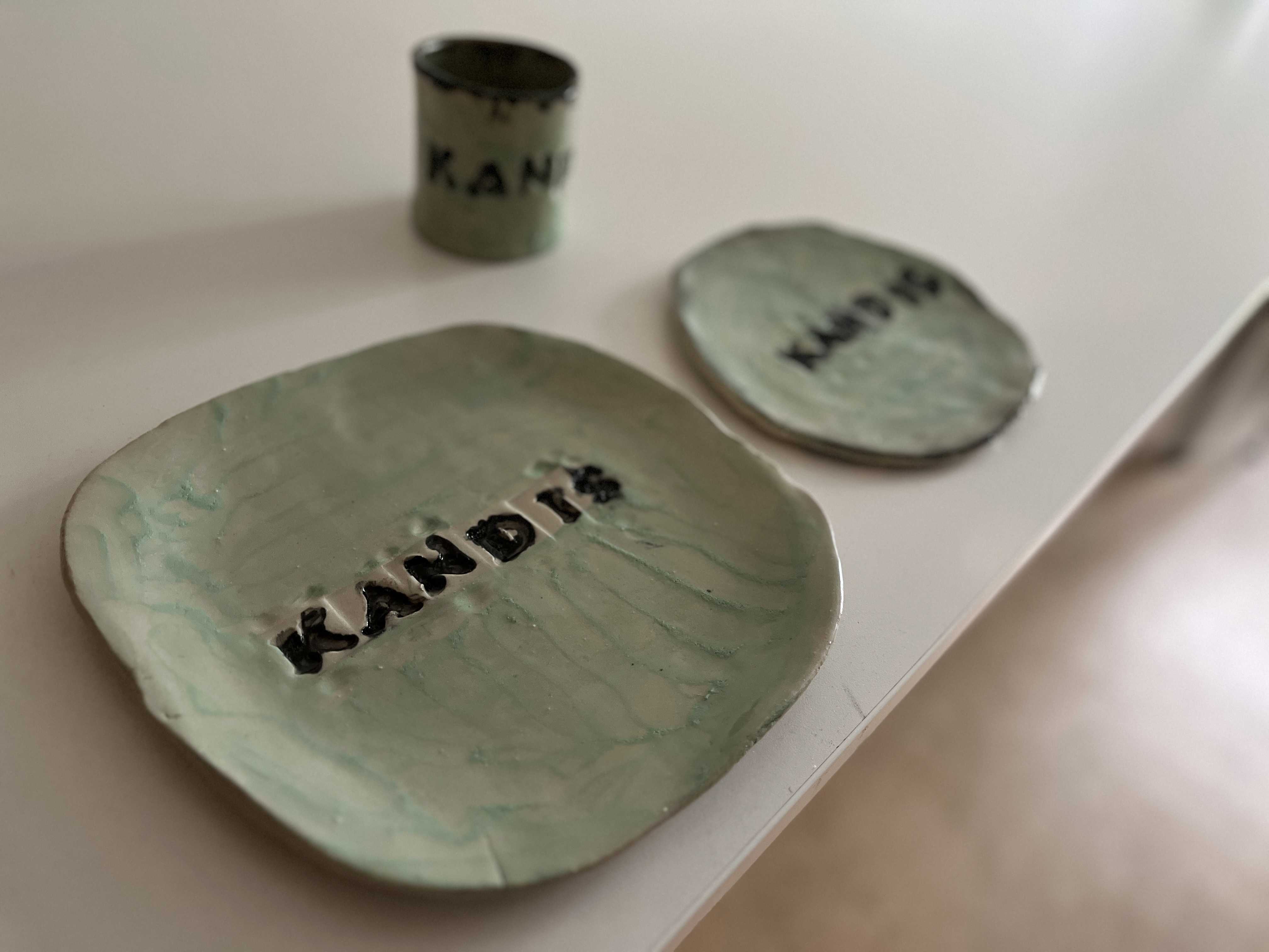 Hjemmelavet keramikfad