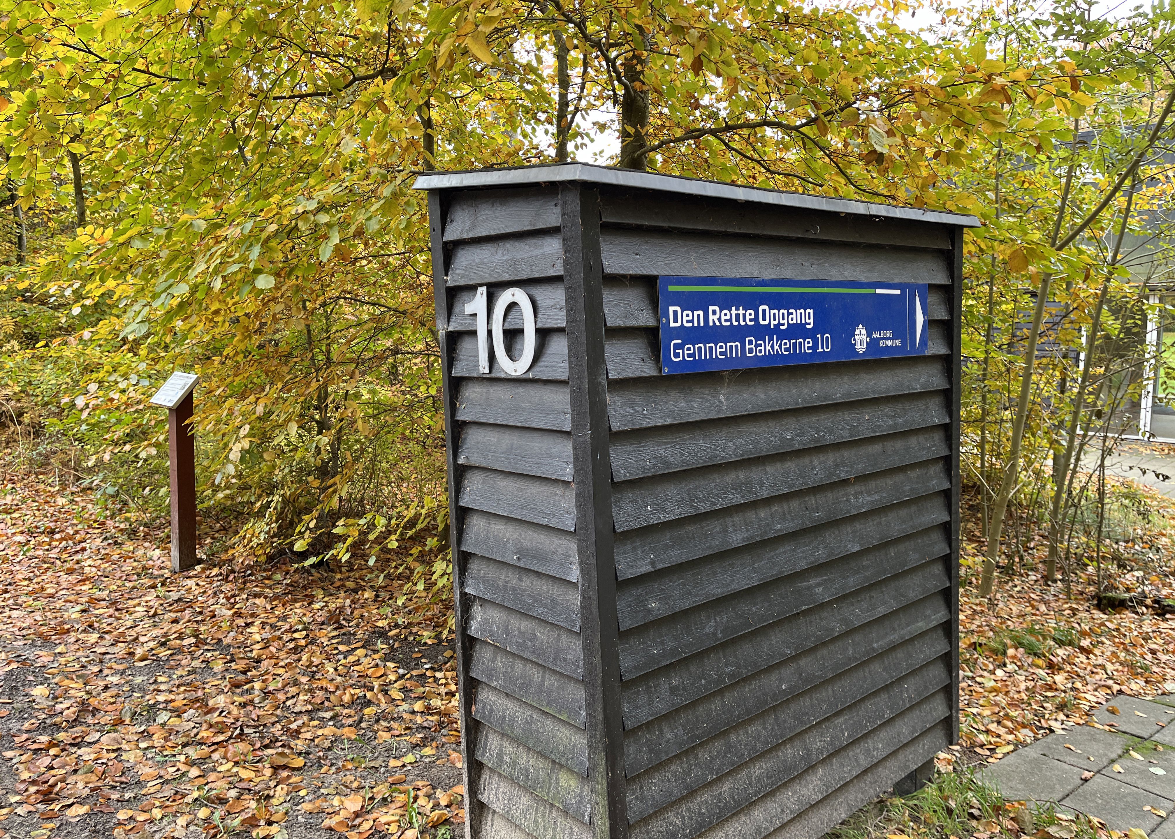 Den rette opgang skilt